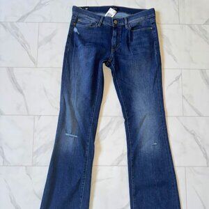 NWT Buffalo David Bitton Faith Mid Rise Slim Flare Jeans Size 29 Indigo BL14142